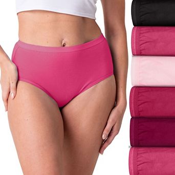 Women's Fruit of the Loom® 6-Pack Signature Cotton Brief Panty Set 6DKBRAP