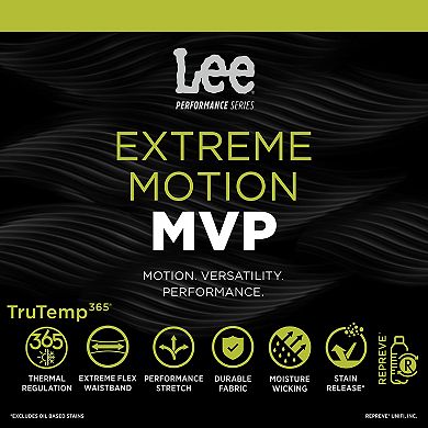 Men's Lee Extreme Motion MVP Athletic-Fit Tapered-Leg Jeans