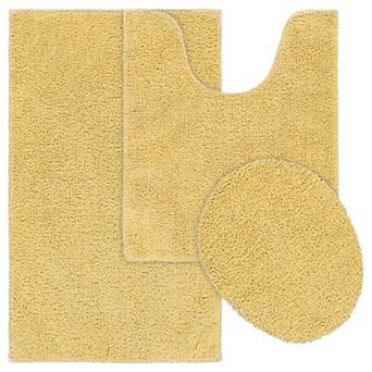 Garland Rug Royalty Cotton Solid Plush 3 pc Bath Set