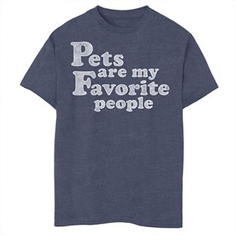 Boys 8-20 Pets Are My Favorite People Simple Distressed Graphic Tee
