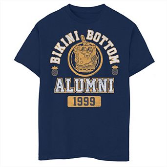 Boys 6-20 Nickelodeon SpongeBob SquarePants Bikini Bottom 1999 Alumni Collegiate Graphic Tee