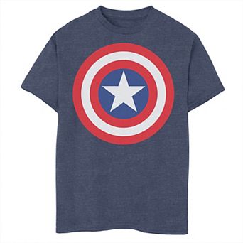 Boys 8-20 Marvel Avengers Captain America Simple Shield Graphic Tee