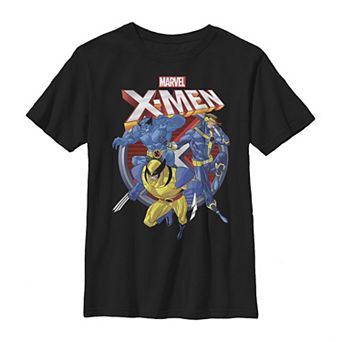 Boys 8-20 Marvel X-Men Action Group Shot Logo Graphic Tee