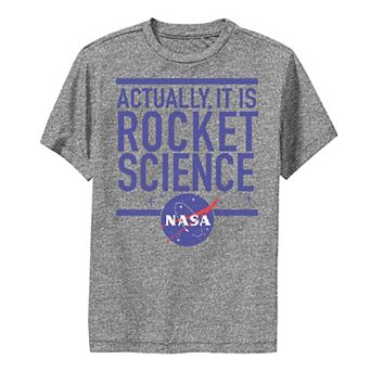 Boys 6-20 NASA Actually It Is Rocket Science Performance Graphic Tee