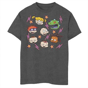 Boys 8-20 Nickelodeon Rugrats Baby Faces Floating Around Vintage Graphic Tee