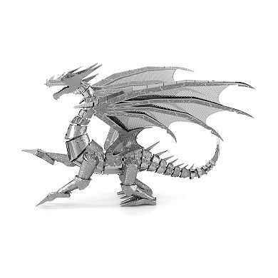 Fascinations Metal Earth ICONX 3D Metal Model Kit - Silver Dragon