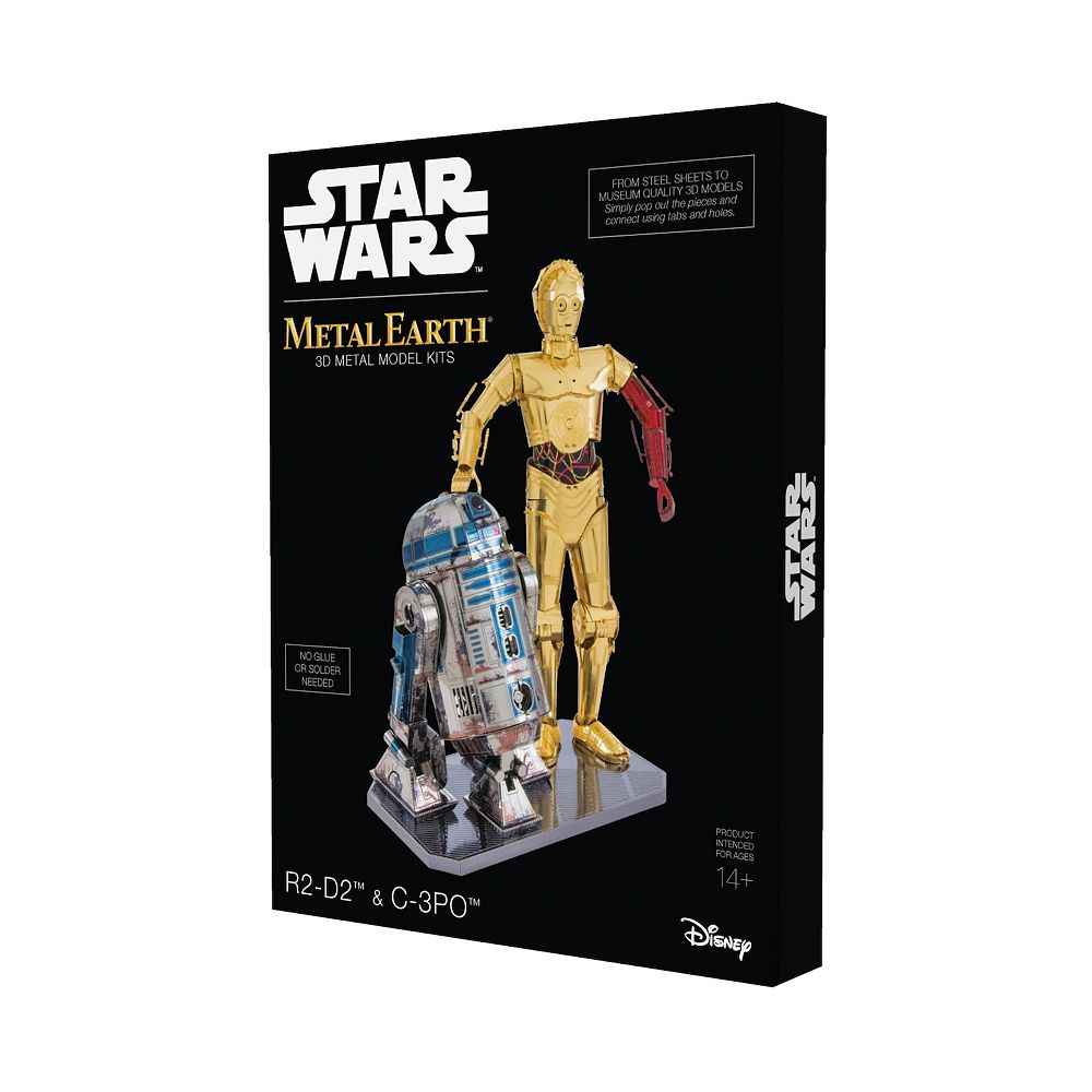 Fascinations Metal Earth 3D Metal Model Kit - Star Wars R2-D2 & C-3PO ...