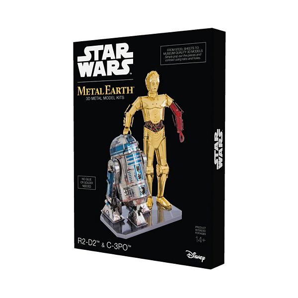 Fascinations Metal Earth 3D Metal Model Kit - Star Wars R2-D2 & C-3PO Box  Set