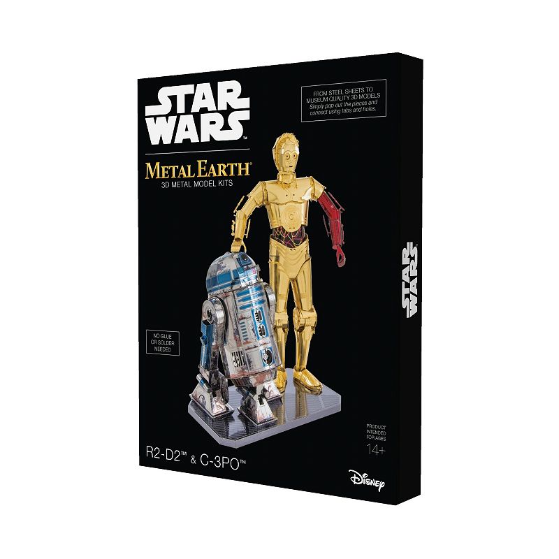 Fascinations Metal Earth 3D Metal Model Kit - Star Wars R2-D2 & C-3PO Box S