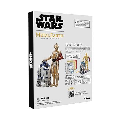 Fascinations Metal Earth 3D Metal Model Kit - Star Wars R2-D2 & C-3PO Box Set