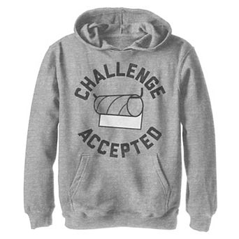 Boys 8-20 Toilet Paper Challenge Accepted Humor Pullover Graphic Hoodie