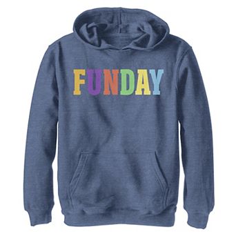 Boys 8-20 Funday Multicolor Letters Pullover Graphic Hoodie