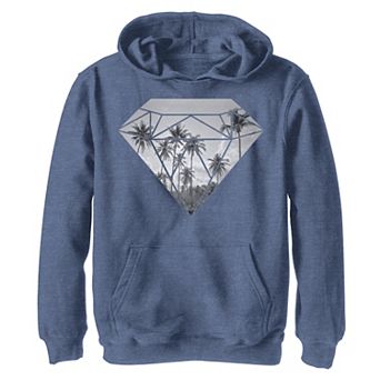 Boys 8-20 Diamond Palm Tree Sunset Streetwear Pullover Graphic Hoodie