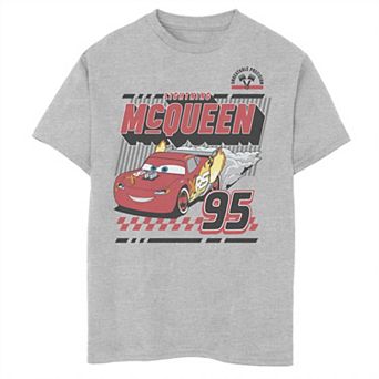 Disney / Pixar's Cars Lightning McQueen Boys 8-20 Retro 95 Poster Graphic Tee
