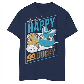 Disney Pixar's Toy Story 4 Boys 6-20 Ducky & Bunny Happy Go Ducky Graphic Tee
