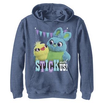 Disney / Pixar Toy Story 4 Boys 8-20 Ducky & Bunny Stick With Us Pullover Hoodie