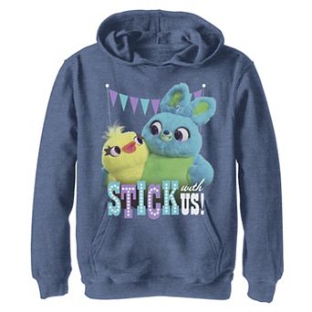 Disney / Pixar Toy Story 4 Boys 8-20 Ducky & Bunny Stick With Us Pullover Hoodie