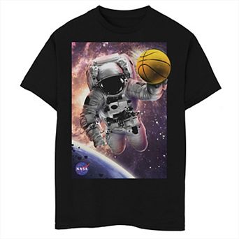 Boys 6-20 Nasa Astronaut Basketball Space Graphic Tee