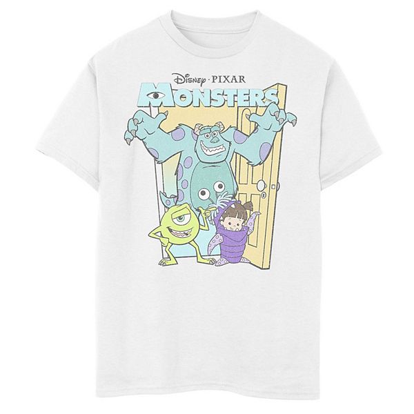 Disney / Pixar's Monsters, Inc. Mike Sully Boo Boys 8-20 Group Poster Graphic Tee, Boy's, Size: XL, White