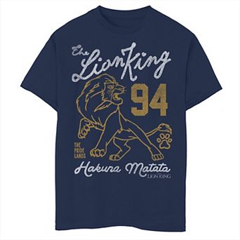 Disney's The Lion King Boys 6-20 Simba Collegiate Outline Graphic Tee