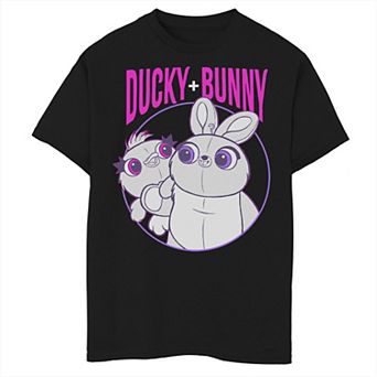 Disney Pixar's Toy Story 4 Boys 6-20 Ducky & Bunny Circle Logo Graphic Tee