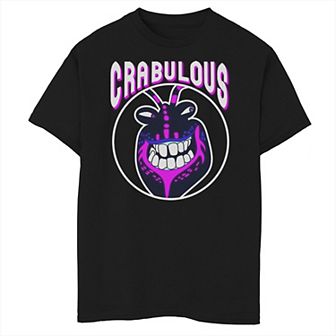 Disney's Moana Boys 8-20 Tamatoa Crabulous Neon Face Circle Portrait Graphic Tee
