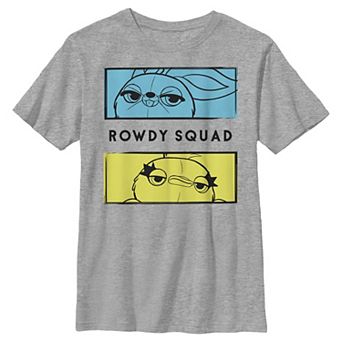 Disney / Pixar's Toy Story 4 Ducky & Bunny Boys 8-20 Rowdy Squad Panels Graphic Tee