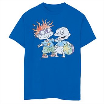Boys 8-20 Nickelodeon Rugrats Tommy And Chuckie Best Friends Watercolor Graphic Tee