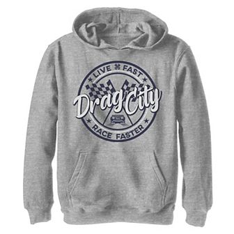 Disney / Pixar Cars Boys 8-20 Drag City Circle Logo Pullover Hoodie