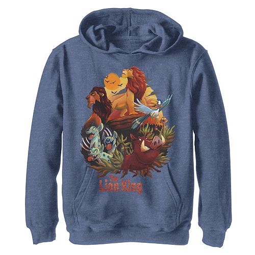 Disney S Lion King Boys 8 20 Main Cast Poster Pullover Graphic Hoodie - the lion king poster roblox