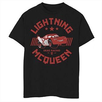 Disney / Pixar's Cars Lightning McQueen Boys 8-20 Circle Poster Graphic Tee