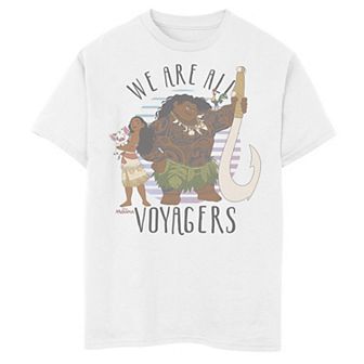 Disney's Moana Boys 8-20 We Are All Voyagers Graphic Tee