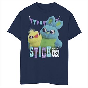 Disney / Pixar's Toy Story 4 Ducky & Bunny Boys 8-20 Stick With Us Graphic Tee