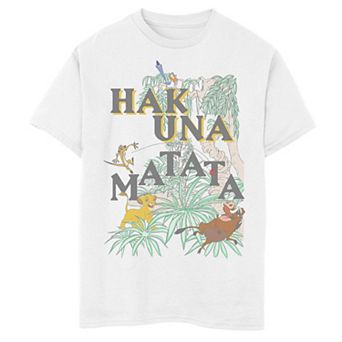 Disney's The Lion King Boys 8-20 Hakuna Matata Mashup Graphic Tee