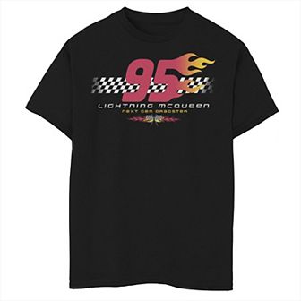 Disney / Pixar's Cars Lightning McQueen Boys 8-20 95 Flame Finish Graphic Tee