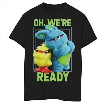 Disney / Pixar's Toy Story 4 Ducky & Bunny Boys 8-20 Oh, We're Ready Graphic Tee