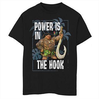 Disney's Moana Boys 8-20 Maui Power Is In The Hook Portrait Graphic Tee