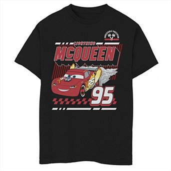 Disney / Pixar's Cars Lightning McQueen Boys 8-20 Retro 95 Poster Graphic Tee