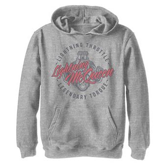Disney Pixar's Cars Boys 8-20 Lightning McQueen Engine Pullover Graphic Hoodie
