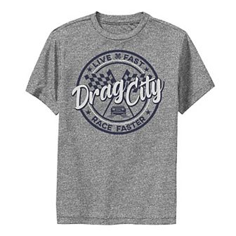 Disney / Pixar Cars Boys 8-20 Drag City Circle Logo Performance Graphic Tee