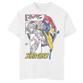 Boys 8-20 Marvel X-Men Jean Grey Collage Panel Logo Graphic Tee