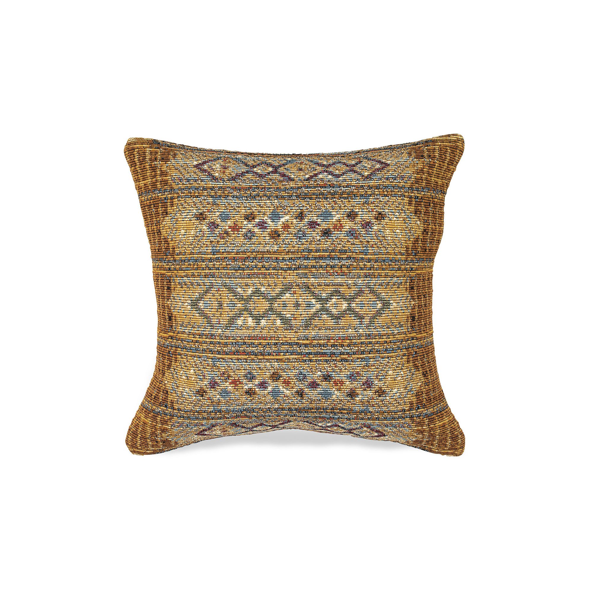 Liora Manne Marina Tribal Stripe Indoor Outdoor Throw Pillow, Gold