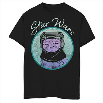 Boys 6-20 Star Wars: The Rise Of Skywalker Babu Frik Pastel Stars Graphic Tee