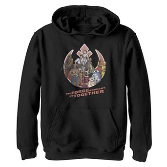 Boys 8-20 Star Wars: The Rise Of Skywalker Rebels Together Pullover Graphic Hoodie