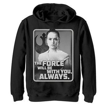 Boys 8-20 Star Wars: The Rise Of Skywalker Rey Force Will Be With You Pullover Graphic Hoodie