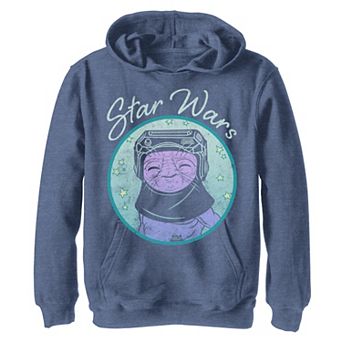 Boys 8-20 Star Wars: The Rise Of Skywalker Babu Frik Pastel Stars Pullover Graphic Hoodie