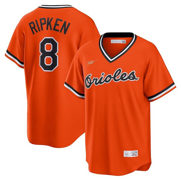 #8 Cal Ripken Jr Jersey Old Classic Style Orange Shirts Uniform