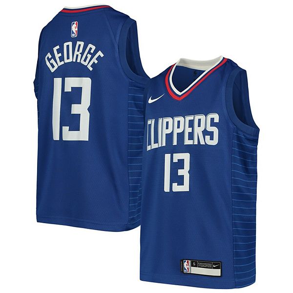 Nike Paul George Youth Jersey - Blue Swingman Kids Icon Edition Jersey