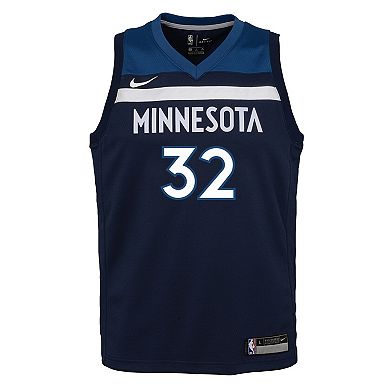 Youth Nike Karl-Anthony Towns Navy Minnesota Timberwolves Swingman Jersey - Icon Edition