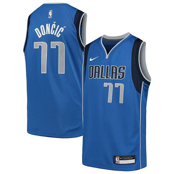 Luka Doncic Dallas Mavericks Nike Youth 2019/20 City Edition Name & Number  T-Shirt - Blue